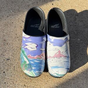 Dansko Kids Scenic Slippers - Purple and Blue